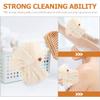 Beavorty 4pcs Bath Loofah Soft Mesh Exfoliating Shower Sponge for Gentle Skin Massage and Deep Cleaning for Home Use Beige view 2