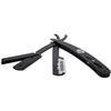 the shave factory Straight Edge Razor Kit - with Single | Stainless Steel razors for men from (Black / 200 Derby Professional Blades) view 2