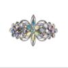 Faship Gorgeous Multicolors AB Rhinestone Crystal Flora Hair Barrette Clip view 1