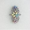 Faship Gorgeous Multicolors AB Rhinestone Crystal Flora Hair Barrette Clip view 2