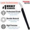 My Lash Tools New Isolation Lash Tweezers Eyelash Extensions Best for Individual Isolation & Classic Lashes Japanese Stainless Steel Lightweight Precision Lashing Twisers (Matte-Black) view 4