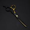 Professional Hair Cutting Shears, 6 Inch Professional Japan 440c 6cr Steel Black Gold Hair Scissors Cutting Barber Haircut Thinning Shears Hairdresser Scissors (Color : Set) view 4