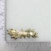 Faship Gorgeous Navy Blue Rhinestone Crystal Small Floral Hair Barrette Clip view 4
