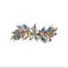 Faship Multicolors AB Rhinestone Crystal Small Floral Hair Barrette Clip view 1