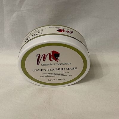 MABELLE COSMETICS Vegan Facial Detox Green Tea Clay Mud Mask