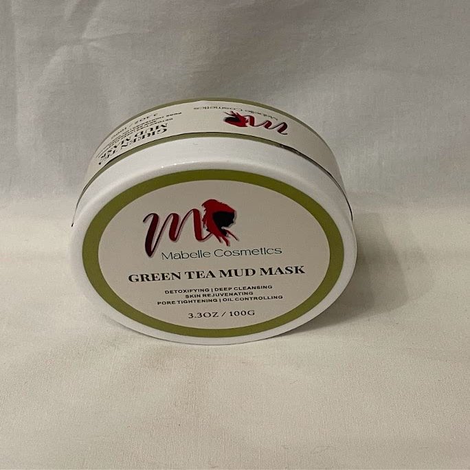 MABELLE COSMETICS Vegan Facial Detox Green Tea Clay Mud Mask