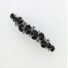 Faship Gorgeous Black Premium Rhinestone Crystal Floral Small Hair Barrette Clip view 3