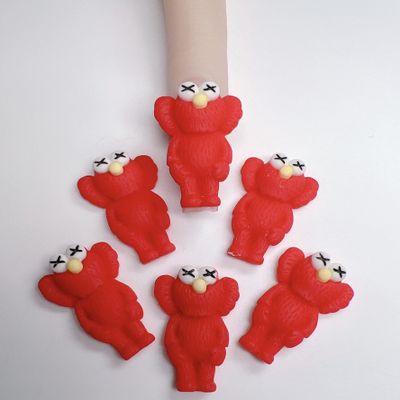 KAWS 3D Nail Charm - Red Color