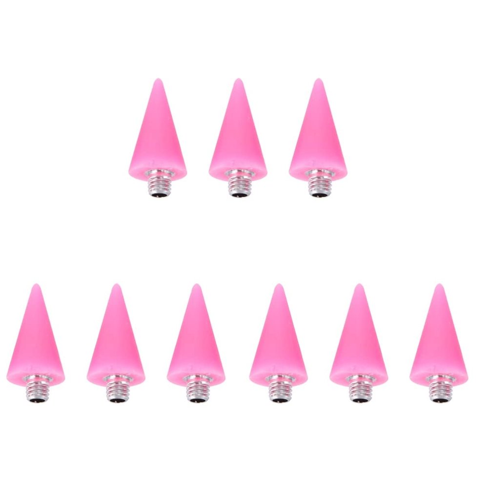 Beaupretty 9pcs Acrylic Dotting Pen Replacement for Nail Art Manicure Dotting Tools Rhinestone Picker Applicator for Salon Use