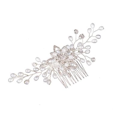 KALLORY Hair Comb Handmade Wedding Headdress for Women Chic Party Accessories for Brides and Special Occasions Unique Bridal Hair Comb Distinctive Craftsmanship