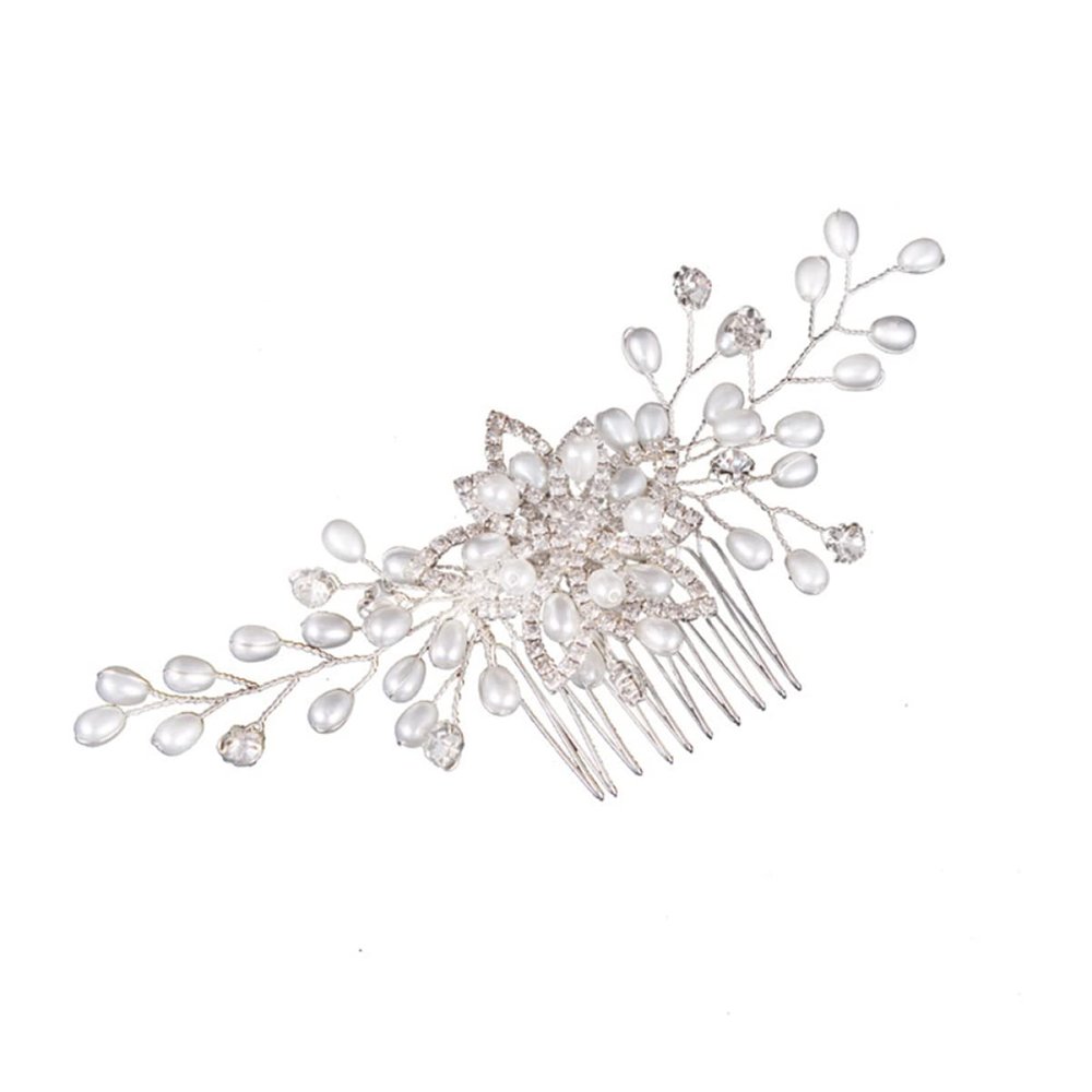 KALLORY Hair Comb Handmade Wedding Headdress for Women Chic Party Accessories for Brides and Special Occasions Unique Bridal Hair Comb Distinctive Craftsmanship