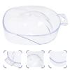 LALAFINA 2pcs Tools Accessories Bowl, or Soaking Remover Removers Polish for Home Polishing Bowls Art Kit Manicure Use Removing Tool Lightweight Gel off Containers Salon Spa Transparent view 3