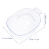 LALAFINA 2pcs Tools Accessories Bowl, or Soaking Remover Removers Polish for Home Polishing Bowls Art Kit Manicure Use Removing Tool Lightweight Gel off Containers Salon Spa Transparent view 4