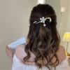 Aphro 2022 Ins Style Elegant Hairpin, Pearl Hair Claw, Butterfly Hair Clip, Trendy Pearl French Hair Barrettes Ins Styling Hair Clips Strong Hold Hair Jaw Clips for Women Girls (#1) view 4