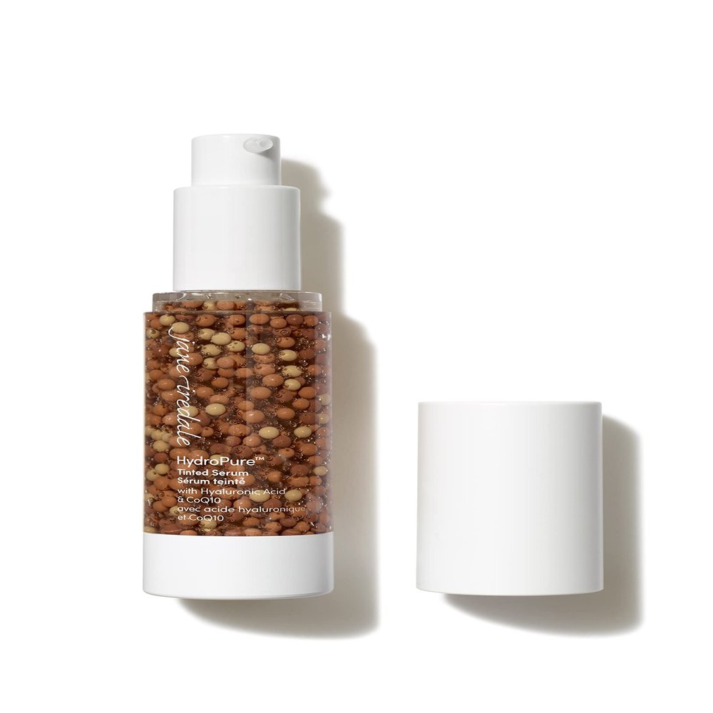 jane iredale HydroPure Tinted Serum, Hydrating, Sheer-Coverage Formula Helps Plump, Soothe, Blur Lines and Even Skin Tone with Hyaluronic Acid + CoQ10