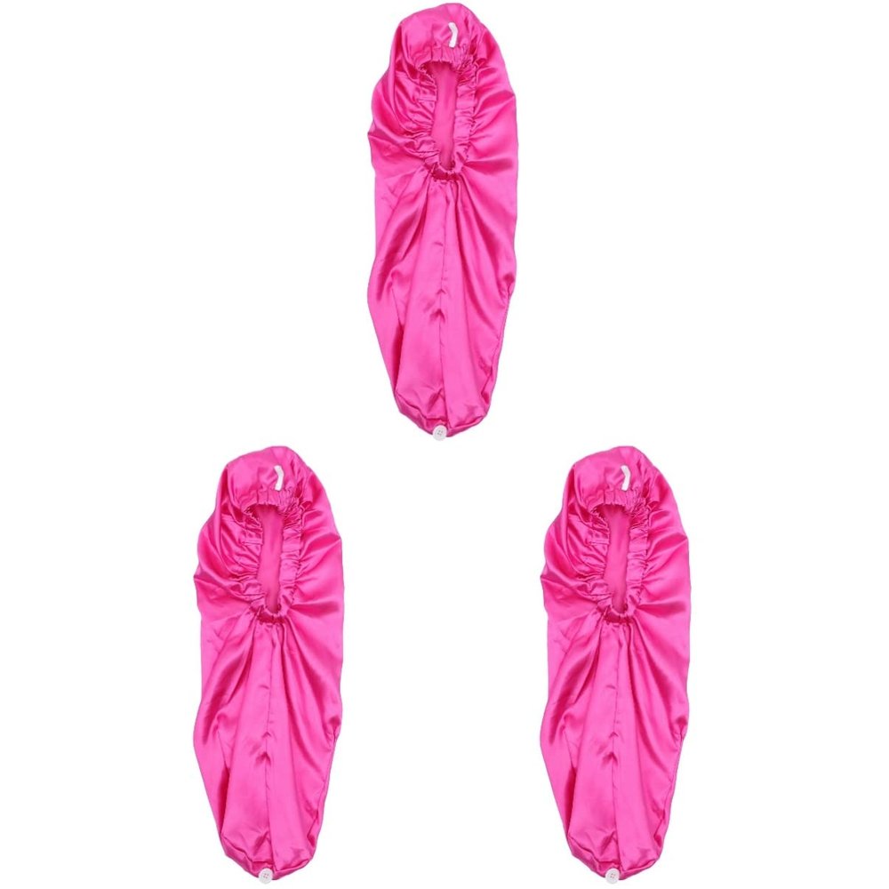 FOMIYES 3pcs Satin Sleep Cap with Elastic Band for Braids and Dreadlocks Comfortable Hair Cover for Women for Sleeping and Hair at Night