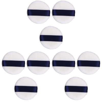 minkissy 9pcs Face Powder Puff Makeup Setting Sponge for Face Fleece Natural Powder Application for Foundation
