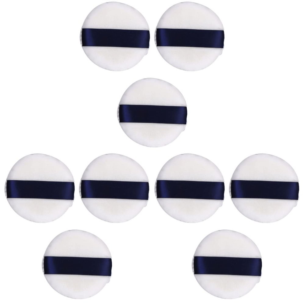FOMIYES 9pcs Fluffy Makeup Powder Puff Talc Applicator for Foundation Blush Concealer Skin-friendly Gentle