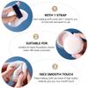 FOMIYES 6pcs Velour Makeup Powder Puff Body Shimmer Face and Fluffy Gentle and Skin Friendly Random Color view 3