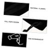 Beaupretty 2pcs Flannel Hair Dryer Storage Bag Drawstring Versatile Organizer for Home Travel and Dorm Use Convenient Hair Tool Pouch Black view 3