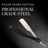 Straight Razor Shaving Solid Wood Handle and Saki Shears Blade (Ebony) view 3
