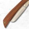 Straight Razor Shaving Solid Wood Handle and Saki Shears Blade (Natural Wood) view 3