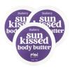 Primal Elements Sunkissed Body Butter with Coconut Oil, Shimmering Moisturizer for Ultimate Hydration and Nourishment, Suitable for All Skin Types, Instant Glow  Blueberry, 3 pack (4 oz each) view 1