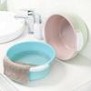 2pcs Medium Plastic Wash Basin Versatile Home Bathroom and Foot Soak Basin Design Non- Bottom for Easy Use for Face Washing and Foot Bath view 2