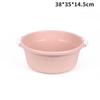 2pcs Medium Plastic Wash Basin Versatile Home Bathroom and Foot Soak Basin Design Non- Bottom for Easy Use for Face Washing and Foot Bath view 3