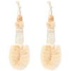 FRCOLOR 2pcs Plant Bath Scrubber Brush for Household Exfoliating Skin Cleaning Lightweight Design for Foaming and Scrubbing Showers and Baths view 1