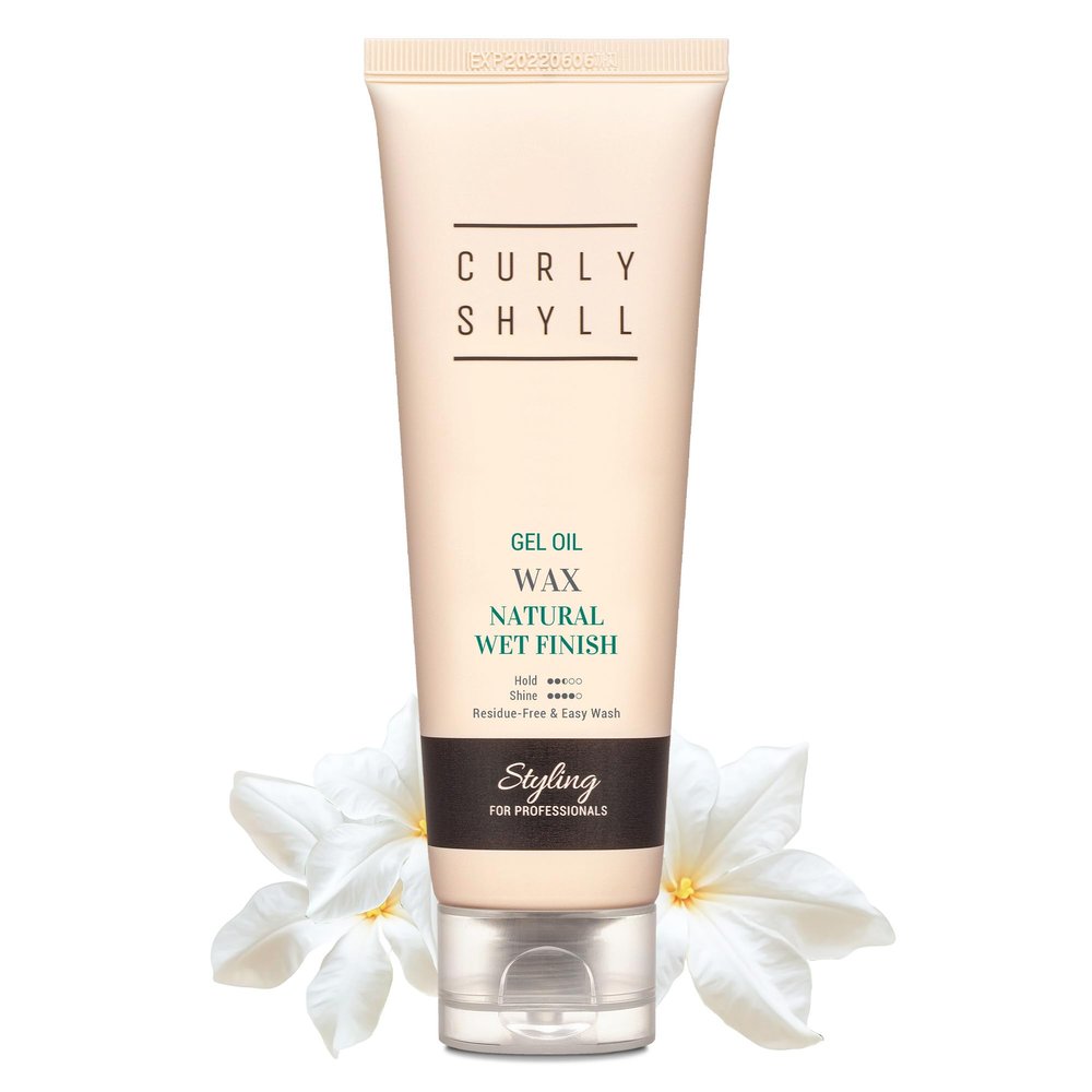 CURLYSHYLL Gel Oil Wax | Natural-Looking Wet Hair Styling | Lightweight Oil-Based Texture | Non-Sticky Hold for Short to Medium Hair | 150ml