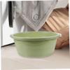Cabilock 2pcs Large Green Plastic Wash Basin Household Face and Foot Basin for Kitchen and Bathroom Use Non-Slip Design view 3