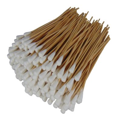 (Single Large) Type-III 200pc Weapon Cleaning Swabs, 6 Inch Double Sided Cotton Swabs