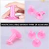 FRCOLOR 20pcs Plastic Finger Support Stand for Nail Art Easy Use Finger Holder Rest for Manicure for Beginners and Professionals Comfortable Design for Steady Application view 3