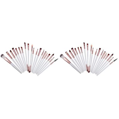 minkissy 40pcs Multifunctional Makeup Brush Kit Eye Shadow Concealer Eyebrow Brushes Quality Wooden Handle Smooth for Daily Professional Use Easy to Clean