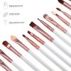 minkissy 40pcs Multifunctional Makeup Brush Kit Eye Shadow Concealer Eyebrow Brushes Quality Wooden Handle Smooth for Daily Professional Use Easy to Clean view 3
