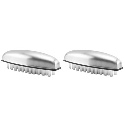 Zerodeko 2pcs Hand Washer for Bathroom Deordorizing Bar for Kitchen Odor Absorber Soap Odor Brush for Cooking Smell Stainless Steel Soap Brush