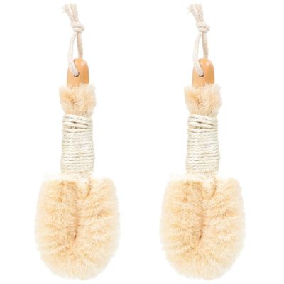 Beaupretty 2pcs Exfoliating Bath Scrubber Brush Cleaning Tool for Deep Cleansing and Foaming Suitable for Body Care Arms Legs Chest and Back
