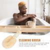 Beaupretty 2pcs Exfoliating Bath Scrubber Brush Cleaning Tool for Deep Cleansing and Foaming Suitable for Body Care Arms Legs Chest and Back view 2