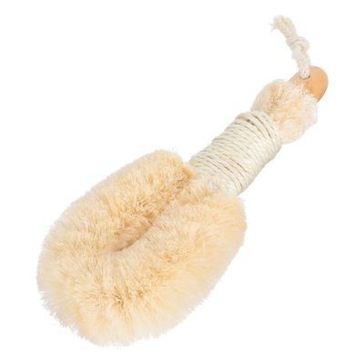 Beaupretty 1pc Plant Bath Scrubber Brush for Home Use Comfortable Exfoliating Shower Cleaning Tool Handle Body Cleaning Brush for Legs Back Arms