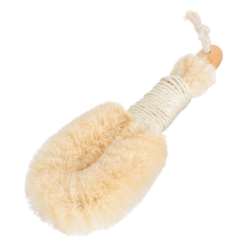 Beaupretty 1pc Plant Bath Scrubber Brush for Home Use Comfortable Exfoliating Shower Cleaning Tool Handle Body Cleaning Brush for Legs Back Arms