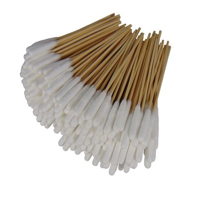 (Cylinder) Type-III 200pc Weapon Cleaning Swabs, 6 Inch Double Sided Cotton Swabs
