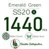 Emerald Green Nail Rhinestones 1440pcs SS20 Bulk Nail Art Round Flatback K9 Glass Gems Beads Stones Diamonds Glitter Gluefix for Nail Charms Jewels Accessories Crafts Eye Face Makeup Clothes Shoes DIY view 4