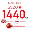 1440pcs SS20 Red Nail Flatback Rhinestones Bulk Nail Art Round Flatback K9 Glass Gems Beads Stones Diamonds Glitter Gluefix for Nails Decoration Jewels Accessories Crafts Eye Face Makeup Clothes Shoes view 4