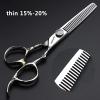 6/7 inch professional hairdressing scissors set exquisite rose pattern hairdressing special scissors styling tool stainless steel multifunctional hairdressing set (6in 3pc.) view 3