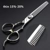 6/7 inch professional hairdressing scissors set exquisite rose pattern hairdressing special scissors styling tool stainless steel multifunctional hairdressing set (6in 2pc-B.) view 4