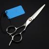 Professional Hair Cutting Shears, 6 Inch Professional Japan 440c Steel Upscale Bearing Hair Scissors Cutting Barber Tools Haircut Thinning Shears Hairdresser Scissors (Color : Set with bag) view 4
