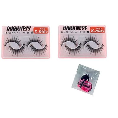 JoseonGotElephant Darkness Bundle Set False Eyelashes K-Ma 9 x 2ea + JoseonGotElephant eyelash curler bundle