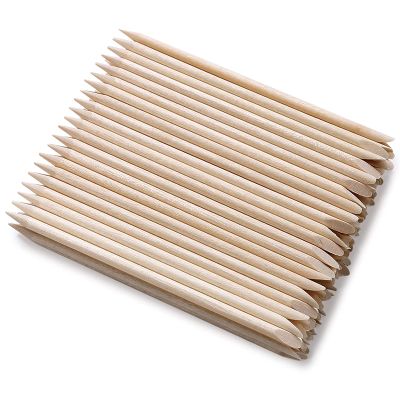 600Pcs Orange Wood Sticks for Nails, HOOMBOOM Double Sided Cuticle Pusher Remover Nail Art Manicure Pedicure Tool for Manicure Pedicure