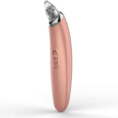 BUZZNN Blackhead Remover Vacuum Pore Cleaner, Electric Pore Vacuum Blackhead Comedone Acne Extractor, USB Rechargeable Face Blackhead Vacuum, 4 Replaceable Probes (Color : Brown)